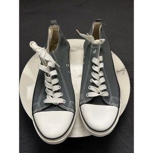 Rue 21 Kicks Casual Gray & White Carbon Sneakers Size L (US 12/13) Skater Unisex